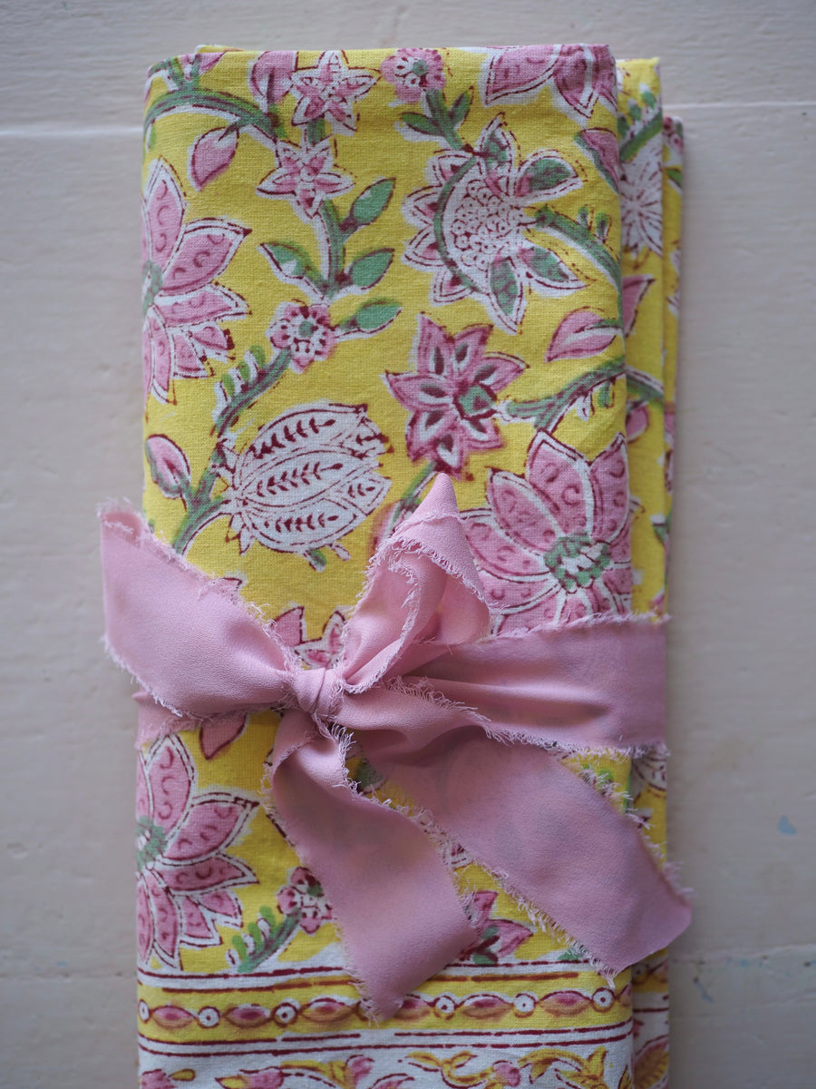 India Block Print Tablecloth
