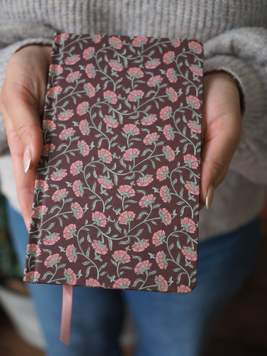 Designworks Ink Soft Touch Journal Burgundy Vintage Floral