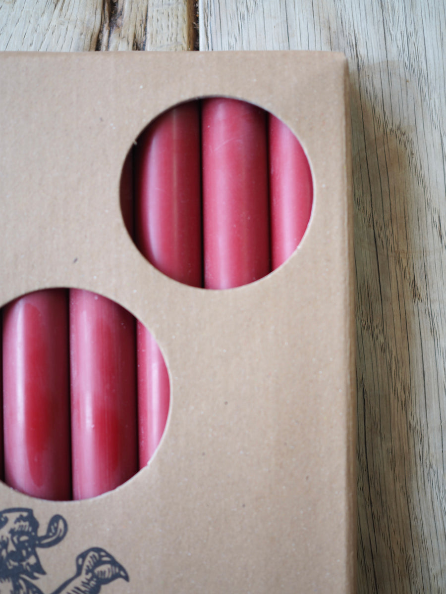 Red Eco Dinner Candle Pack