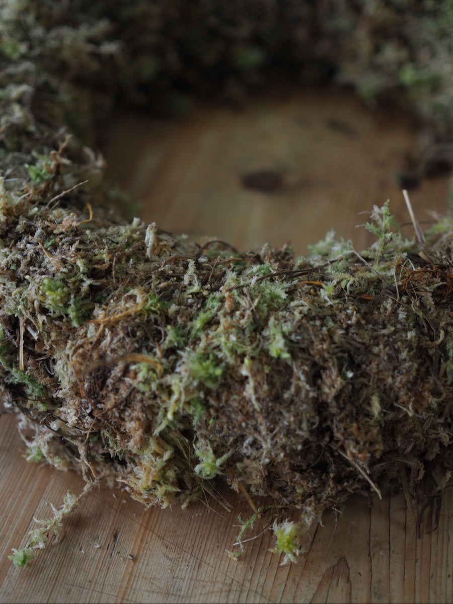 Mossed wreath base