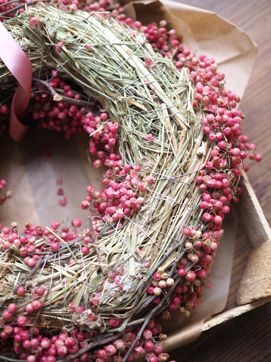 Dried Peppercorn Wreath