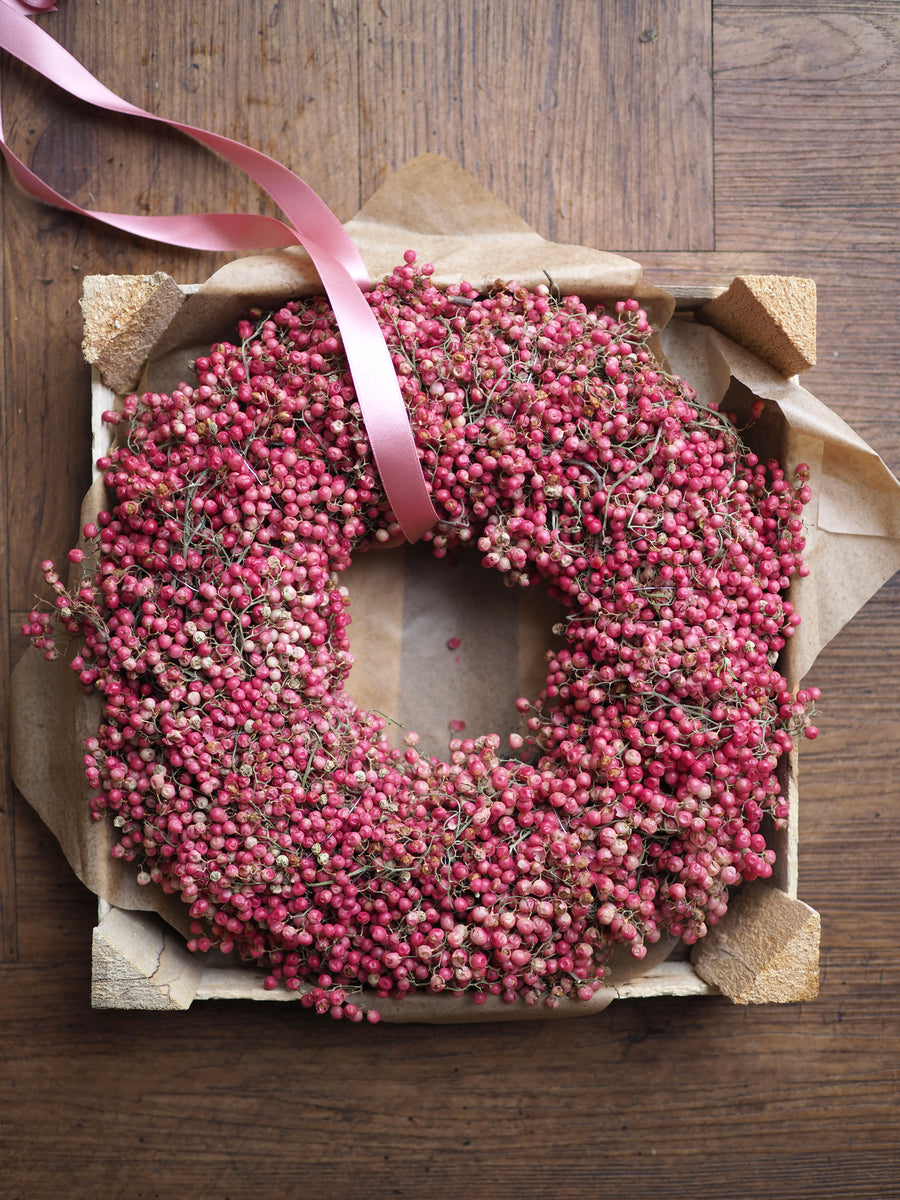 Dried Peppercorn Wreath