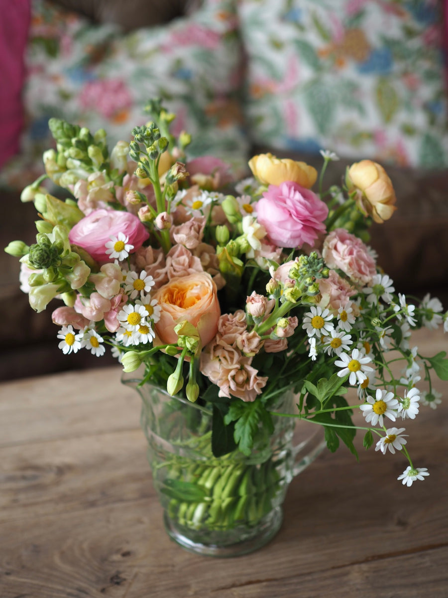 Vintage Jug Of Flowers