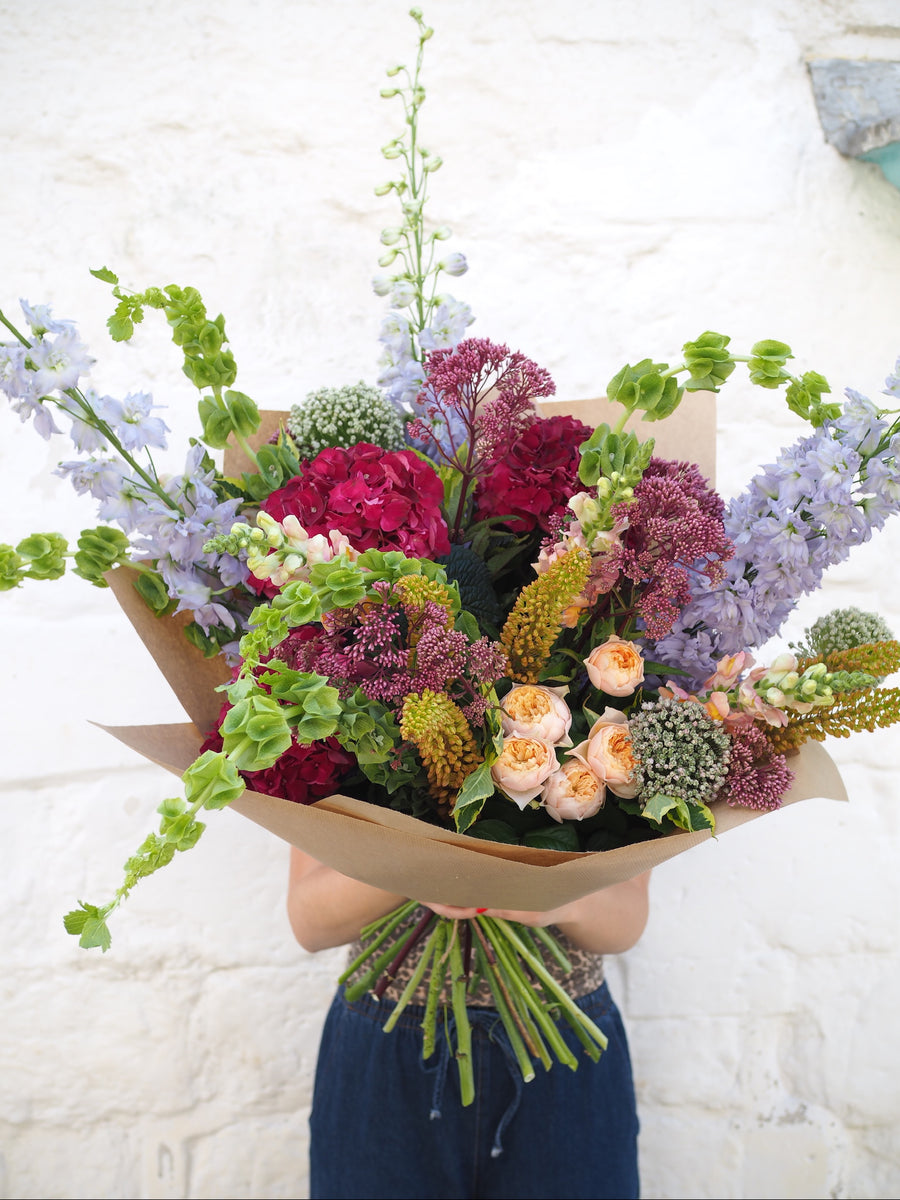 Rich And Flamboyant Seasonal Vase Full Of Flowers