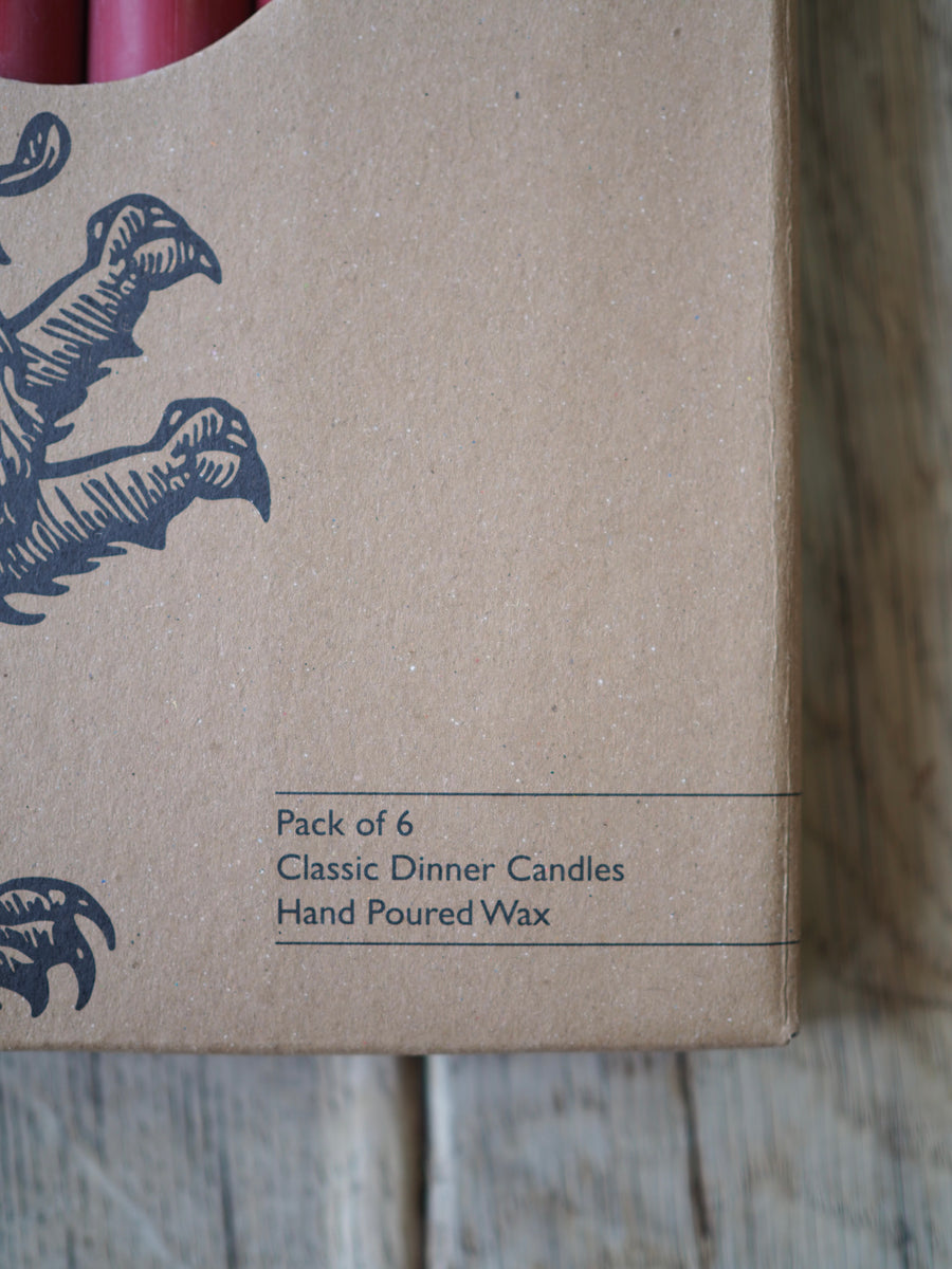 Red Eco Dinner Candle Pack