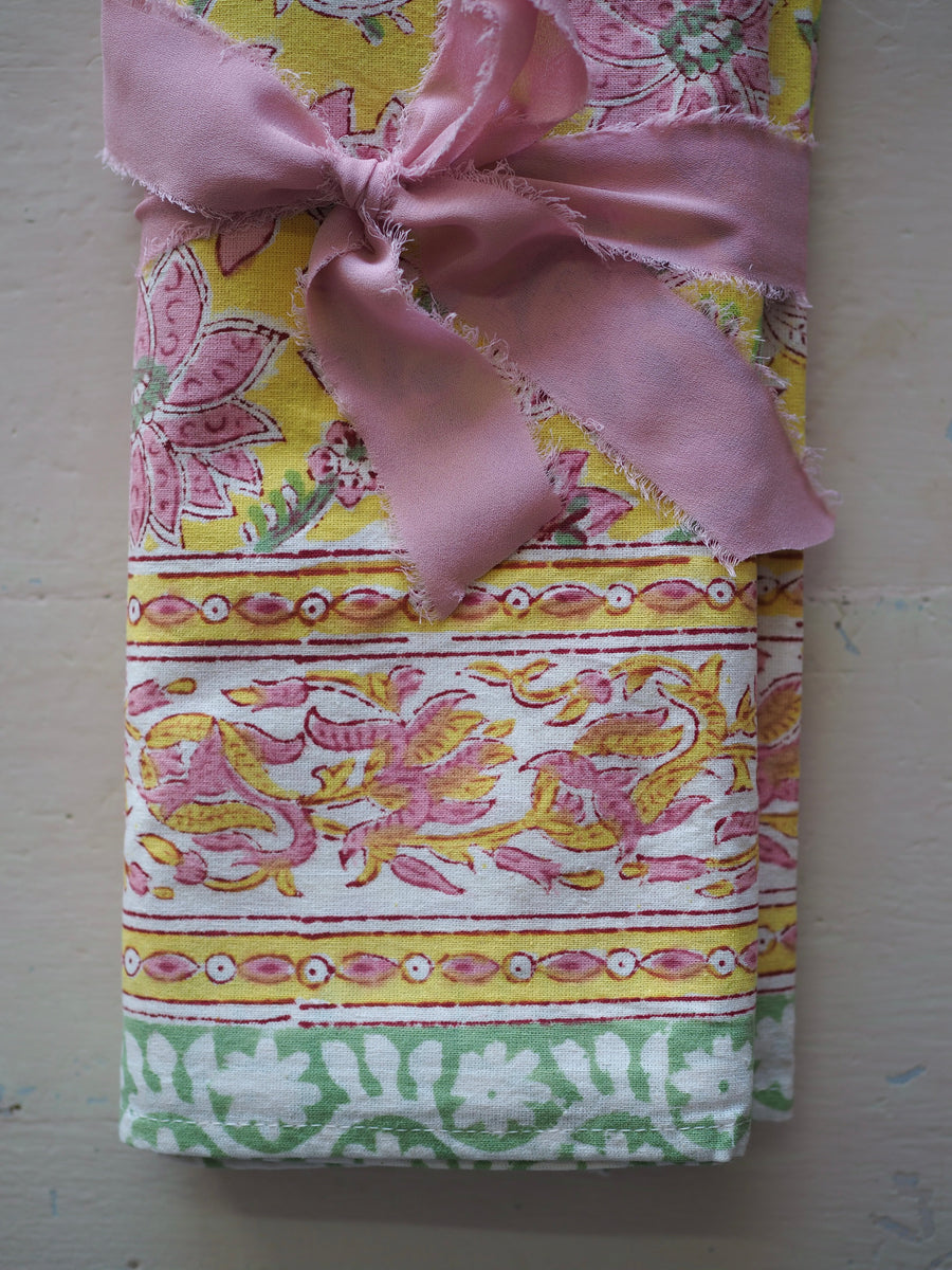 India Block Print Tablecloth