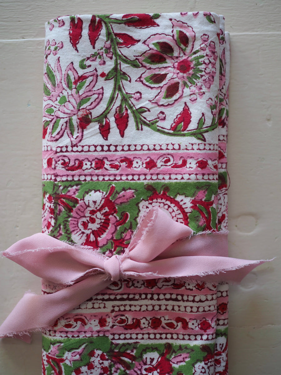 India Block Print Tablecloth