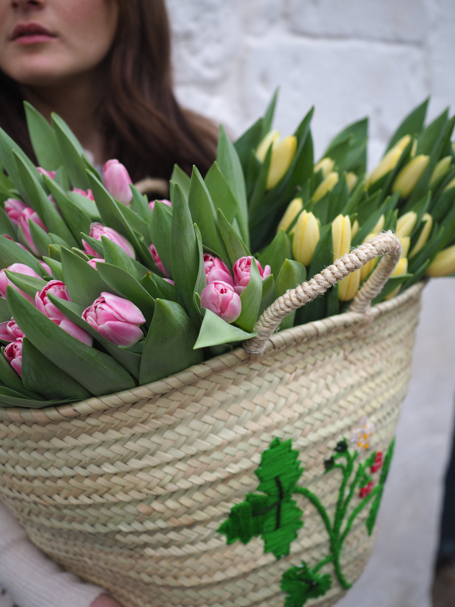 Basket Full of Tulips