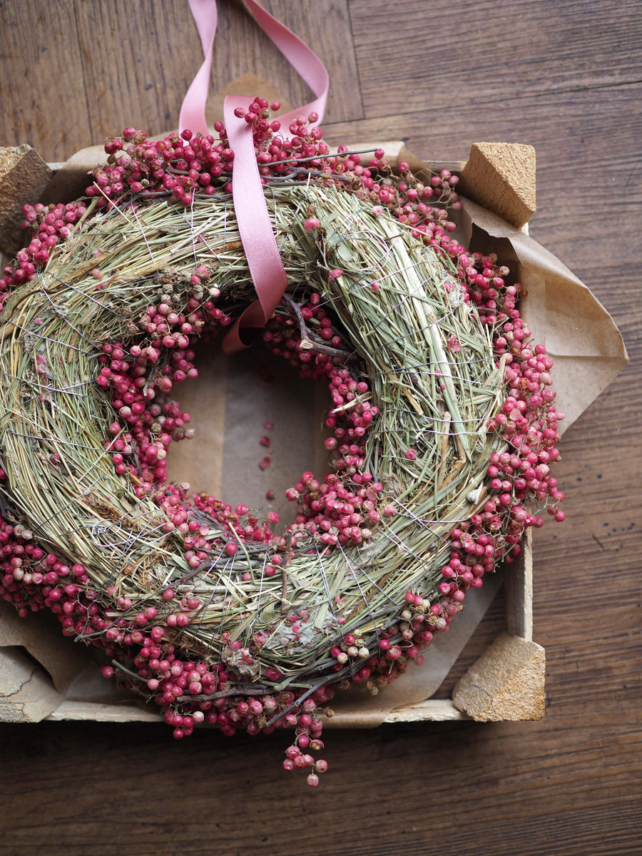 Dried Peppercorn Wreath