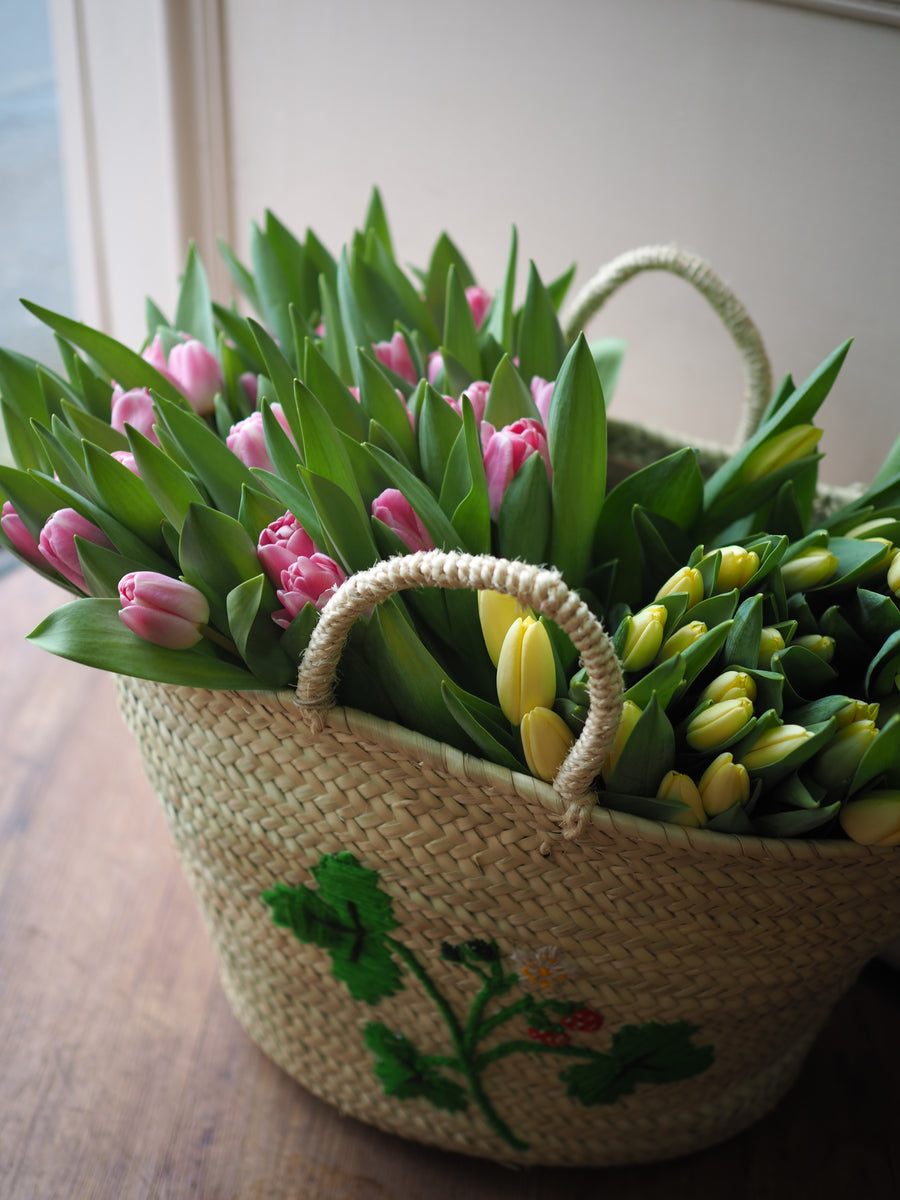 Basket Full of Tulips