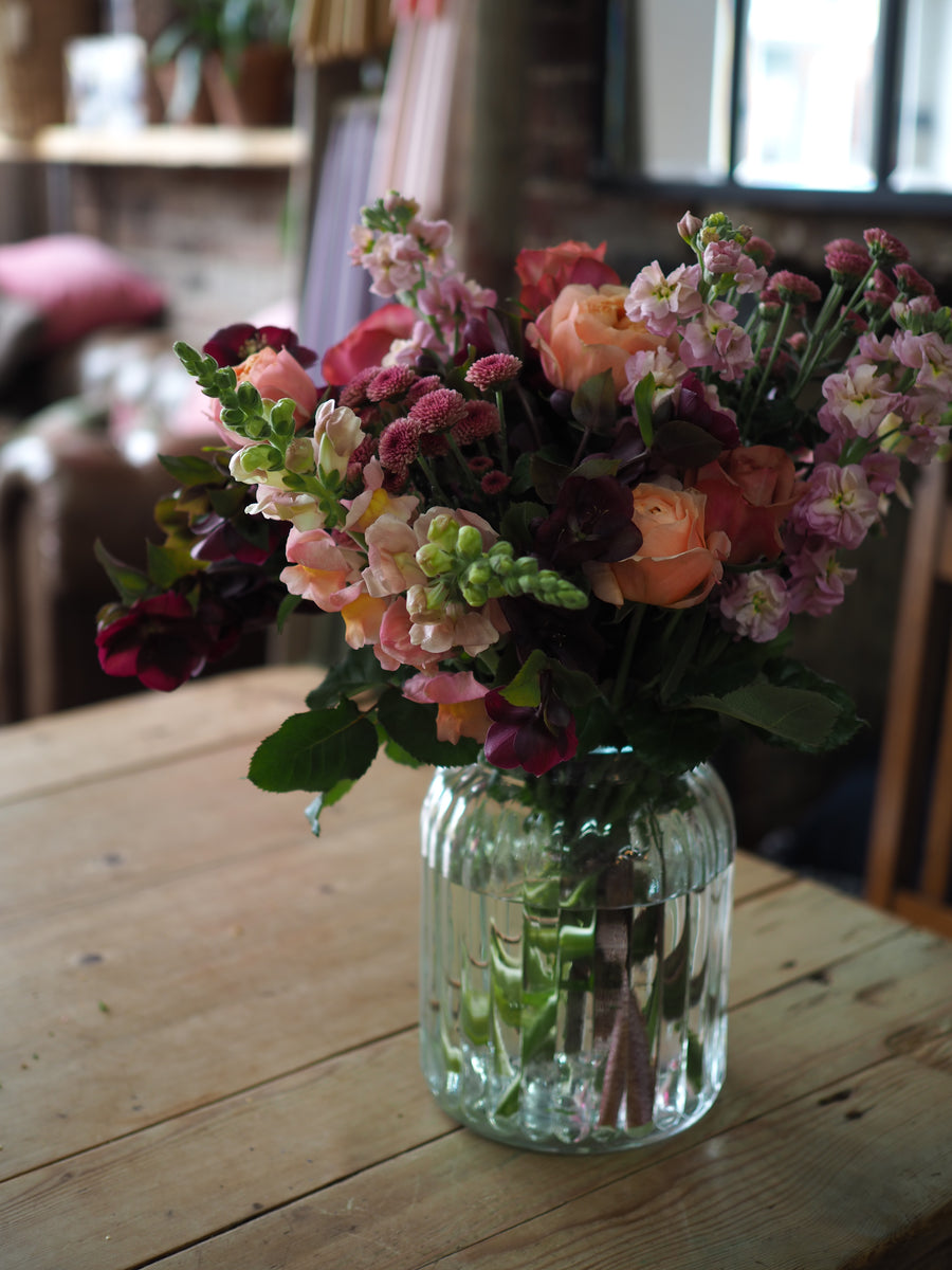 Seasonal Posy in Vase