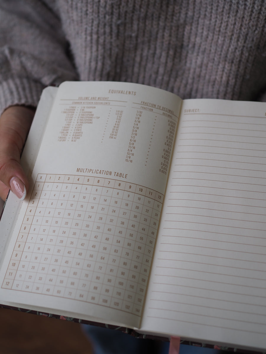 Designworks Ink Soft Touch Journal Burgundy Vintage Floral