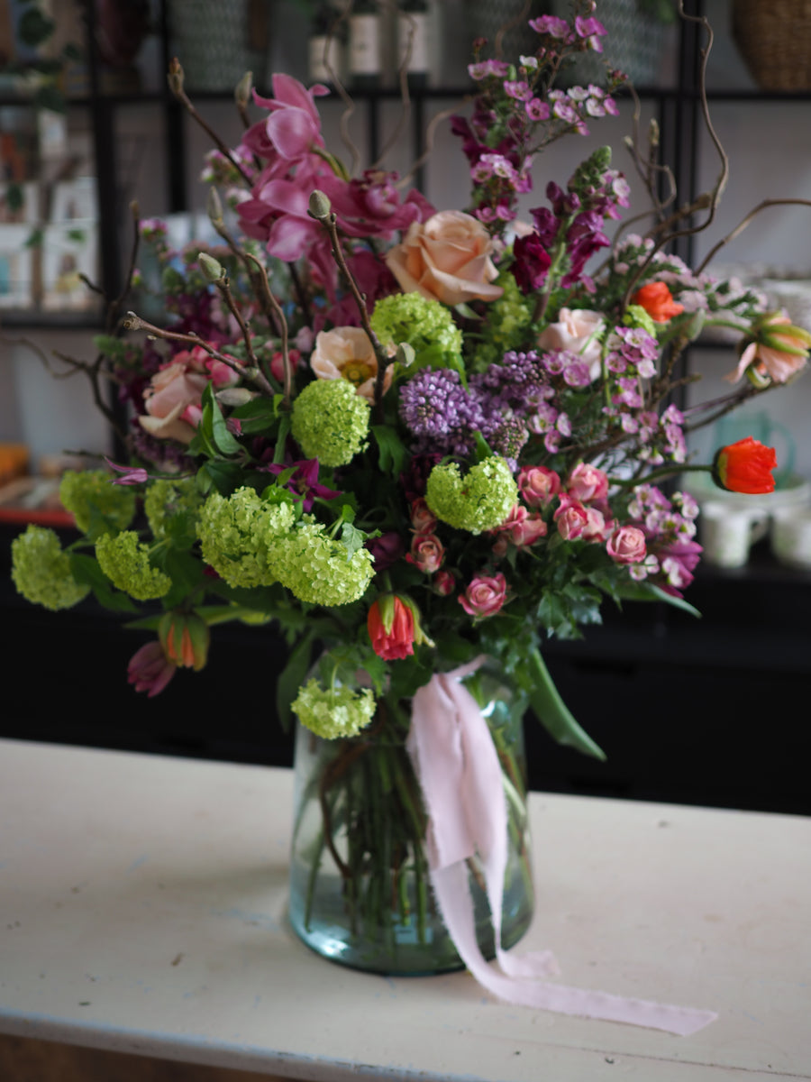 Seasonal Vase Full Of Flowers