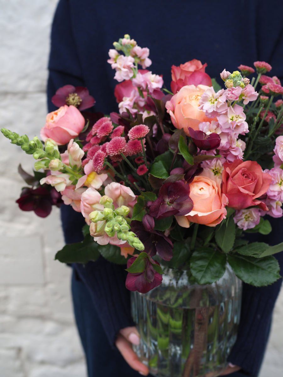 Seasonal Posy in Vase