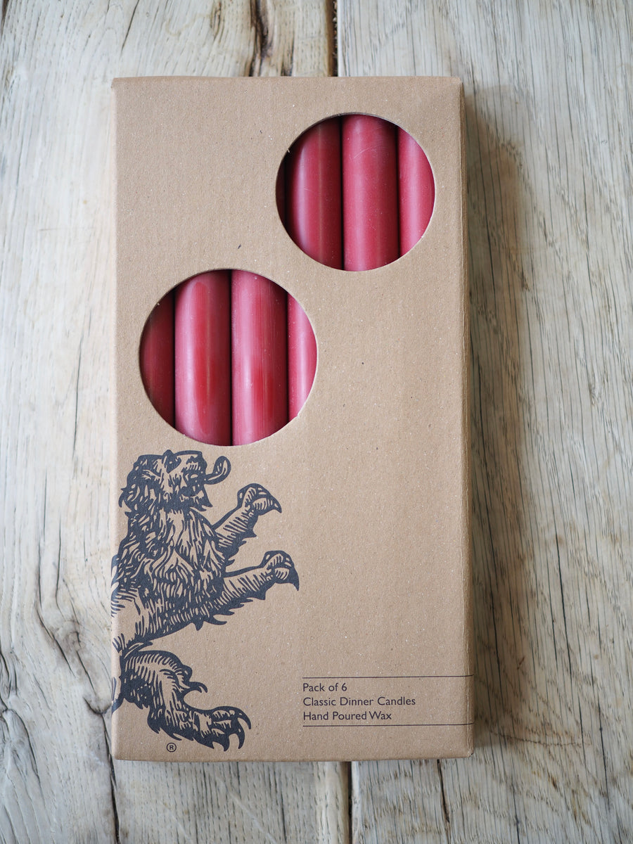 Red Eco Dinner Candle Pack